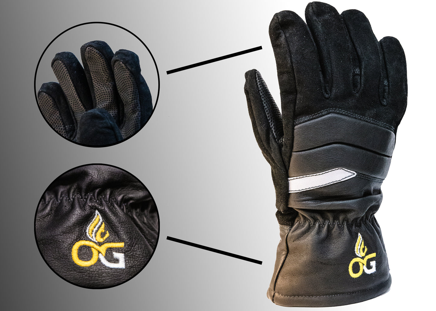 OG Protection "Sentinel" NFPA Structural Glove Kangaroo, Kovenex - Gauntlet Cuff